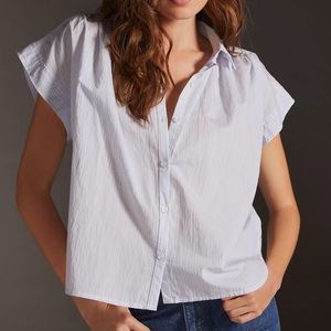 Citizens of Humanity Penny Blouse, Blue Striped, XS